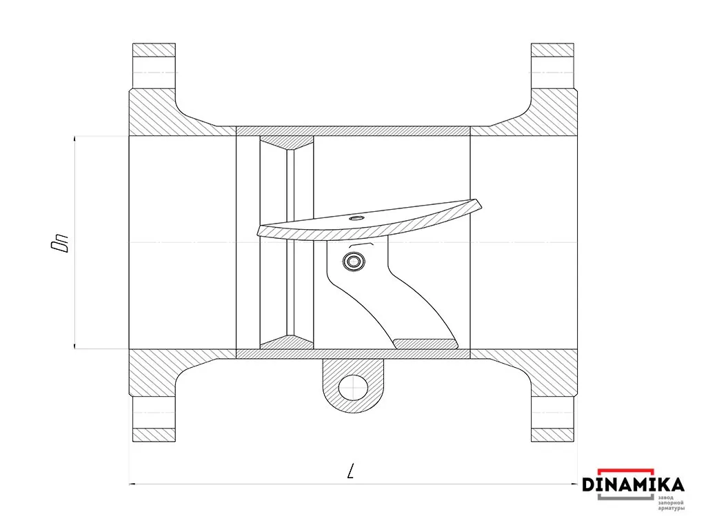 Обратный клапан 19нж47нж Ду200 фланцевый